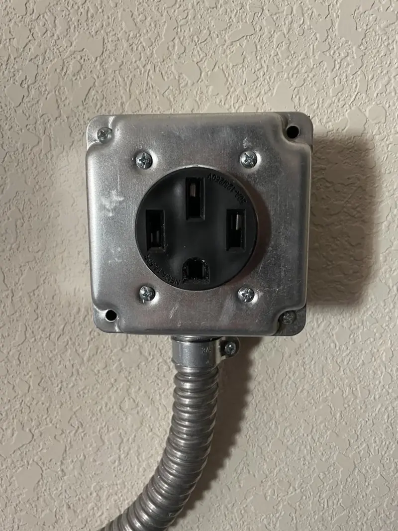 NEMA 14-50 outlet installed for Electrical Panel Upgrade in Arden Hills